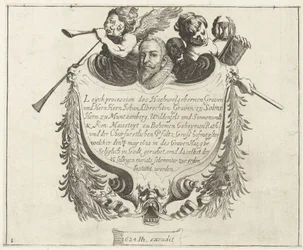 Ilustracja tytułowa przedstawiająca kondukt pogrzebowy Johanna Albrechta, hrabiego Solms, 1623 r.