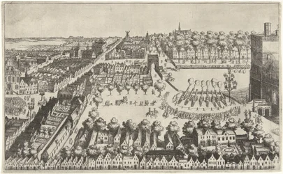 Ogniska radości w Hadze po ogłoszeniu rozejmu, 1609 r.