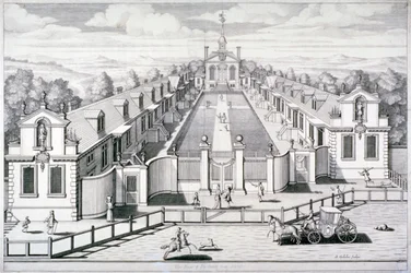 Trinity Almshouses, Mile End Road, Stepney, Londyn, 1696.