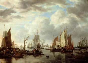 Statki przed Dordrecht, 1651