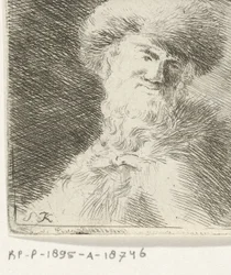Portret nieznanego mężczyzny w futrzanym kapeluszu