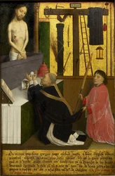 Msza św. Grzegorza - Marmion, Simon (ca 1425-1489) - ca 1460 - Olej na drewnie - 45,1x29,4 - Art Gallery of Ontario