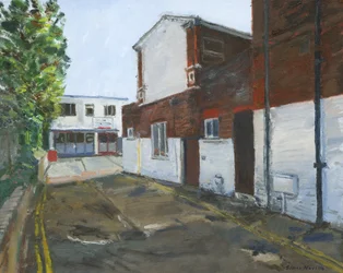 Motorworks, Westgate-on-Sea, 2024 (olej na płótnie)