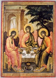 Trójca Święta Starego Testamentu, 1671 (tempera na drewnie)