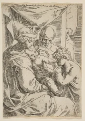Święta Rodzina ze św. Janem Chrzcicielem całującym rączkę Dzieciątka Chrystus, ok. 1642 r.