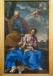 Święta Rodzina. Odpoczynek podczas ucieczki do Egiptu, ok. 1640 (olej na płótnie)