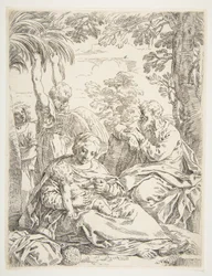 Święta Rodzina podczas ucieczki do Egiptu, ok. godz. 1637-1639.