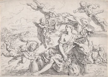 Gwałt Europy, wg Reni, ca. 1636.