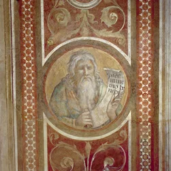 Maesta: Abraham, szczegół z kadru