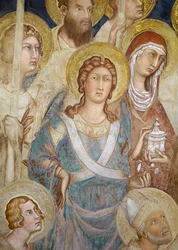 Maesta, fragment św. Michała, fresk z 1315 r