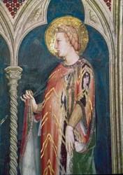 Św Elżbieta Węgierska (detal, fresk)