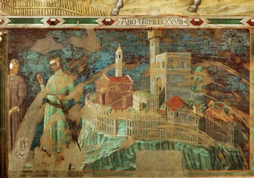 Miasto Siena (fresk)