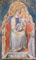 Madonna z Dzieciątkiem w otoczeniu aniołów, ok. 1390-1399 (tempera na panelu)