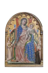 Madonna z Dzieciątkiem, anioły i darczyńca Giovanni da Piacenza