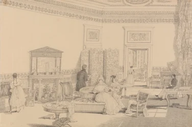 Album 30 widoków w Tyrolu i we Włoszech: salon, Casino Pecori 12 października 1841