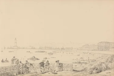 Album 30 widoków w Tyrolu i we Włoszech: Leghorn, Villa Caprille - widok ogólny 1. miejsce. wrzesień 1841