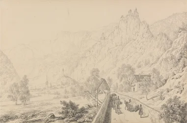 Album 30 widoków w Tyrolu i we Włoszech: Ruiny klasztoru Seben koło Klausen, 27 października 1840