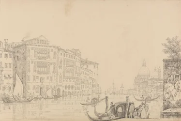 Album 30 widoków w Tyrolu i we Włoszech: widok na Canal Grande 9 listopada 1840