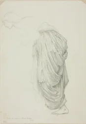 Zginająca się postać kobieca, studium dla Mirror of Venus