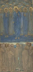 Wniebowstąpienie Chrystusa Dz I, 1-9: Gabinet do witrażu, ok. godz. 1875-84.