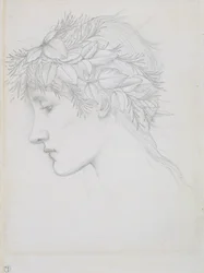 „Głowa zwieńczona liśćmi”, 1897.