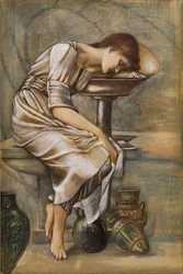 Seria Briar Rose - studium dla „Dwór ogrodowy”, 1889.