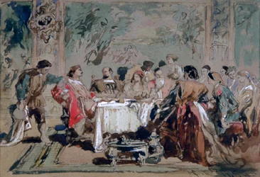 „Bankiet w domu Lucentia”, 1859