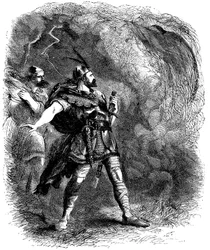 Makbet i Banko spotykają trzy czarownice, 1858