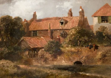 Stare domki w Lewisham, 1876.