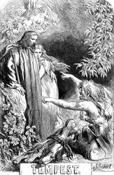 Scena z Burzy Szekspira, 1856-1858