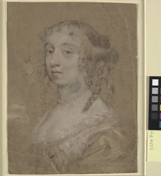 Głowa i ramiona portret damy