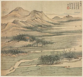 B jezioro Aoyang, 1500 tak.