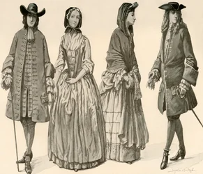 Odzież za panowania Karola II, Jakuba II, Wilhelma i Marii 1682-1700, 1903, 1937.