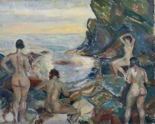 Kąpiące się kobiety