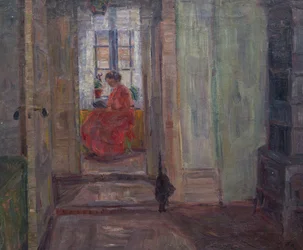 Wnętrze (olej na płótnie)