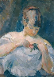 Nuori nainen (maalaus)kiillotus