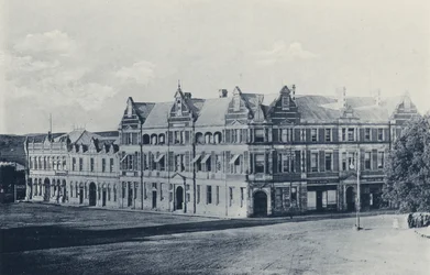 Church Square, East Side, Pretoria (zdjęcie czarno-białe)