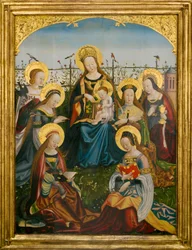 Tryptyk Matki Boskiej z Dzieciątkiem i świętymi (panel środkowy)