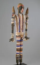 Figurka Rambaramp Effigy, wykonana w Malakula, Vanuatu