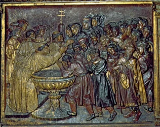 Chrzest Maurów, Capilla Real, Grenada, Andaluzja, Hiszpania
