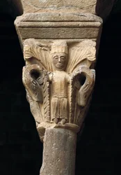 Stolica kolumny, z kościoła Santa Maria de l