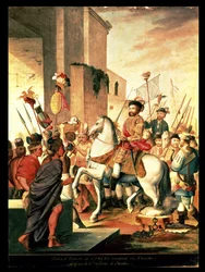 Wejście Triumfującej Armii Cortes do Tlaxcala po Zwycięstwie Otumba