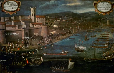 Mauretański statek w Grao w Vinaroz