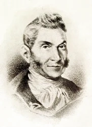 „Portret Bartolome Jose Gallardo Blanco (1776-1852), hiszpański intelektualista” XIX w. (litografia)