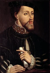 Portret Karola V (1500-1558) Cesarza Niemiec Obraz szkoły hiszpańskiej. 16 wiek