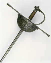 Rękojeść rapiera (stalowa)