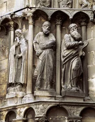 Rzeźba z katedry Santa Maria de Burgos 1221-1568, Hiszpania. Brama Sarmental
