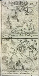 Przybycie Francisco Pizarro ze 180 ludźmi i trzema statkami w Tumbes