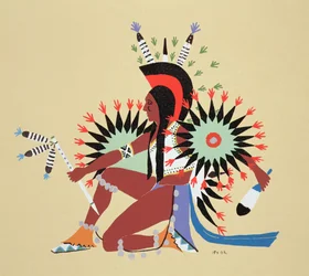 Asah Dancing (nadruk na pochoir)