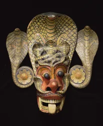 Maska Sri Lanki (malowane drewno)